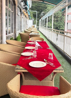 outdoor dining area legacy shimla